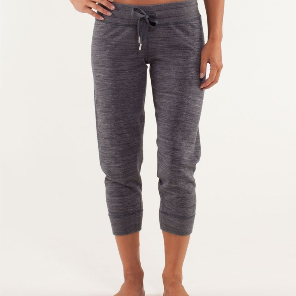 Lululemon Tea Lounge Crop Commuter Denim Fossil